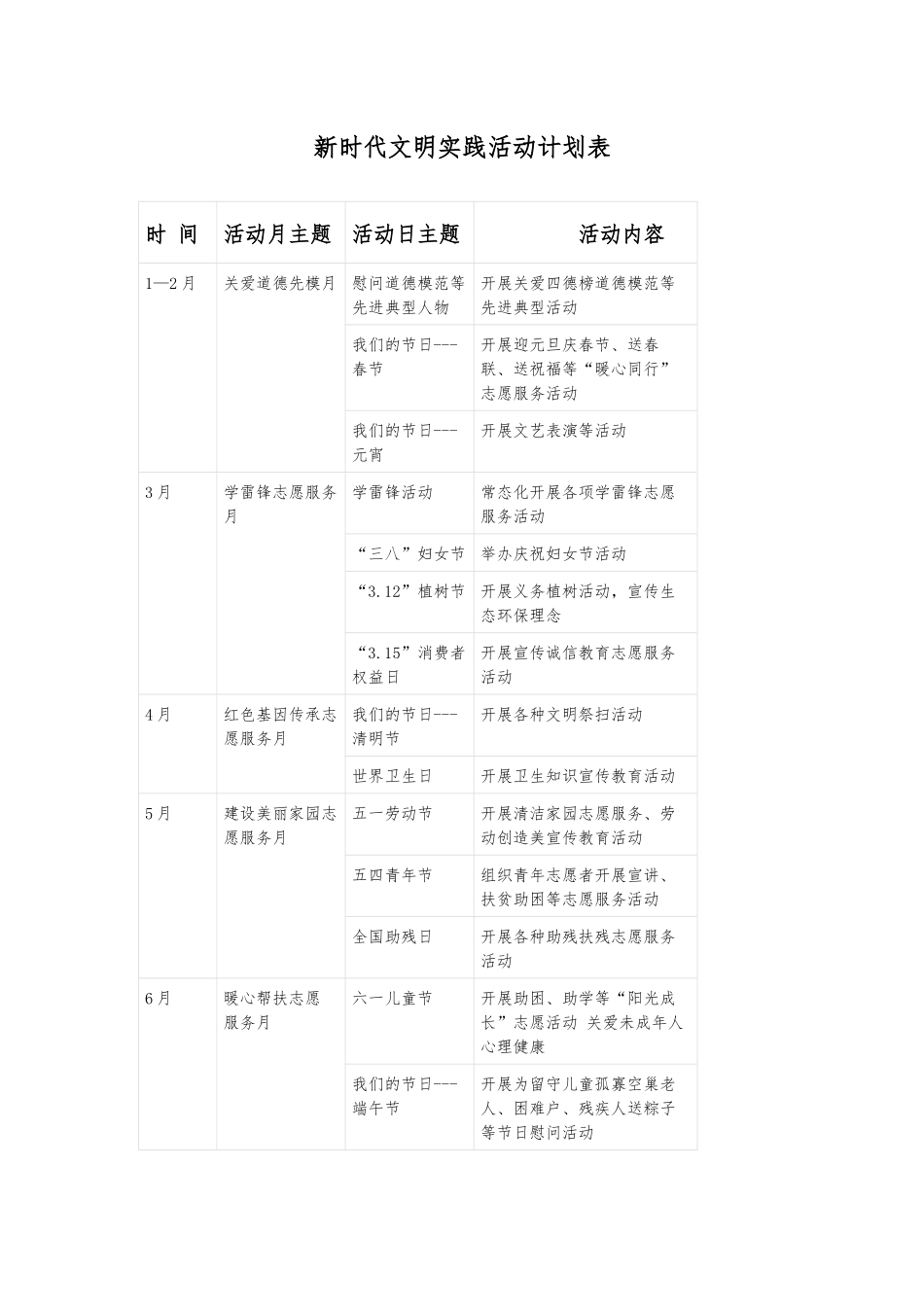 新时代文明实践活动计划表.docx_第1页