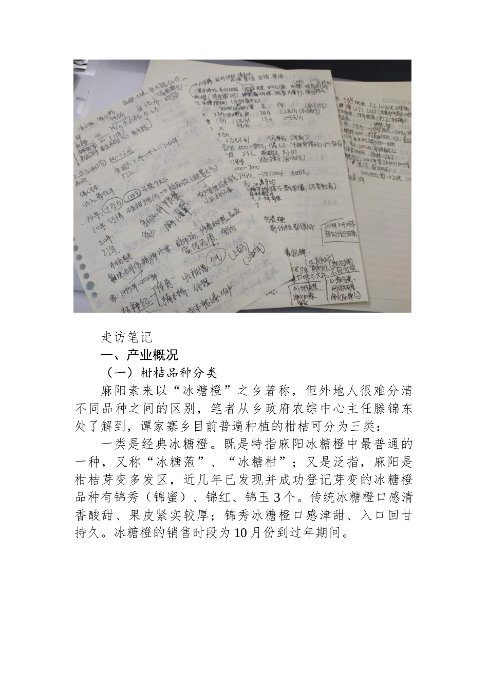 麻阳县谭家寨乡柑桔种植产业调研报告.docx_第2页