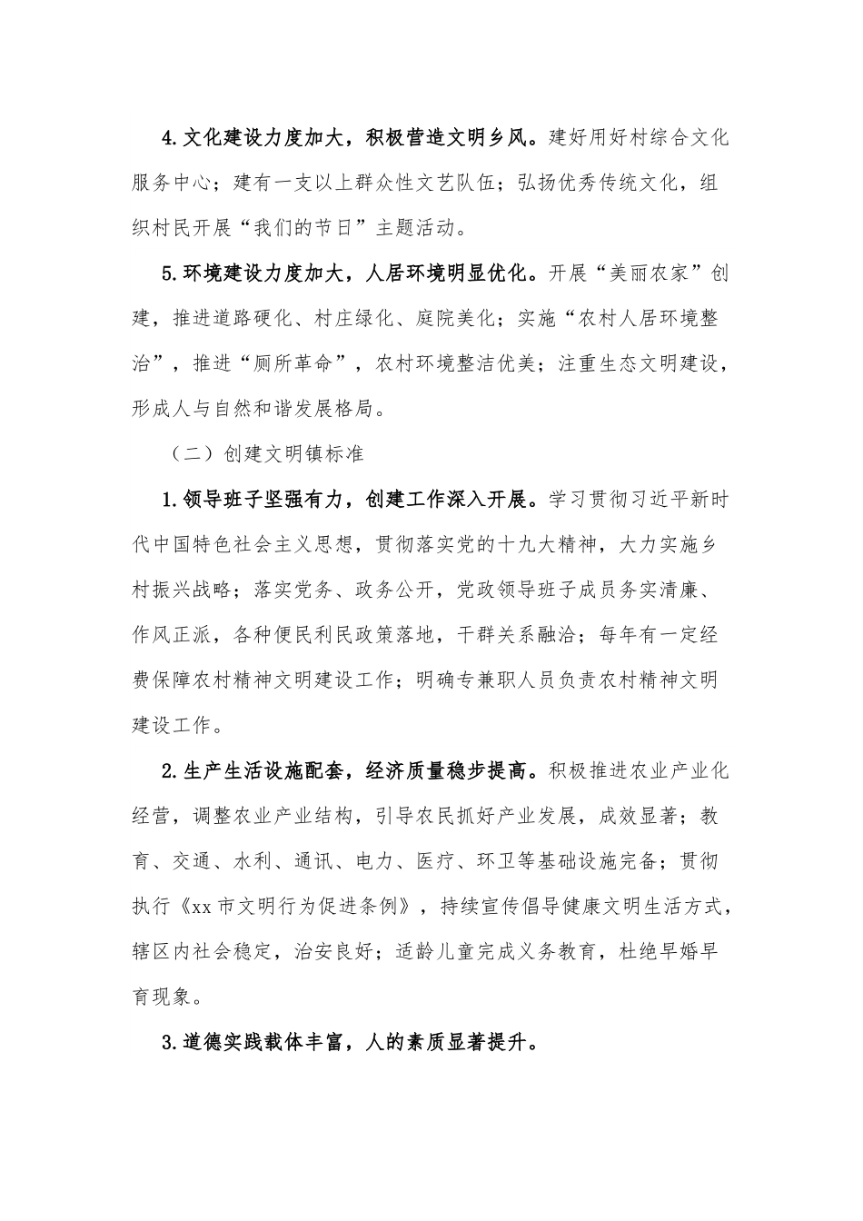 xx镇2022年文明村镇创建工作实施方案.docx_第3页
