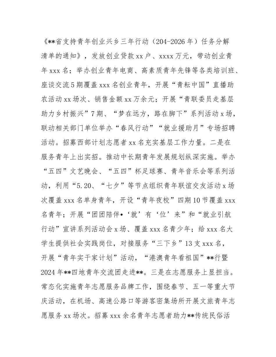 某县团县委书记在群团工作上的汇报材料.docx_第3页