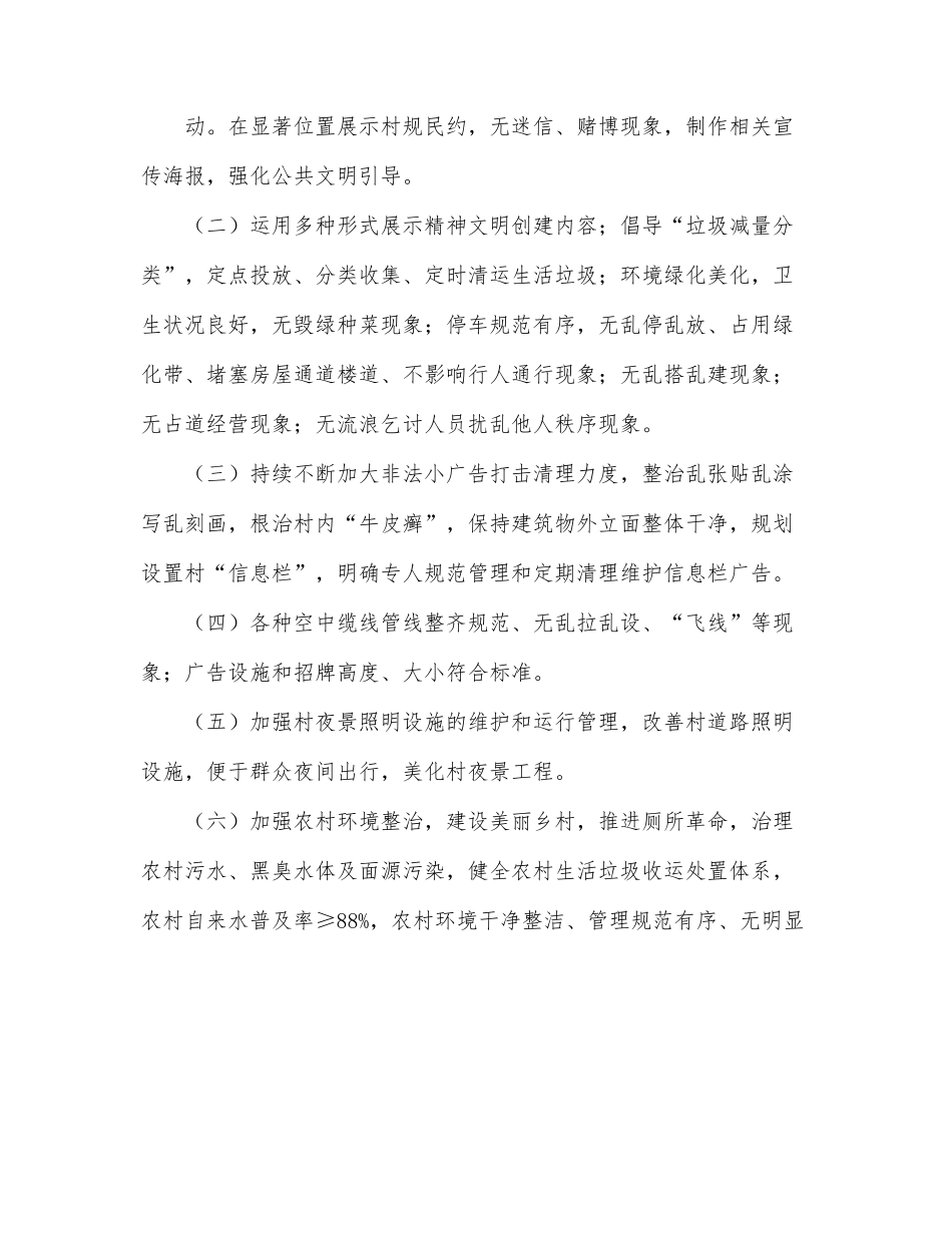 某镇文明村镇创建工作实施方案.docx_第2页