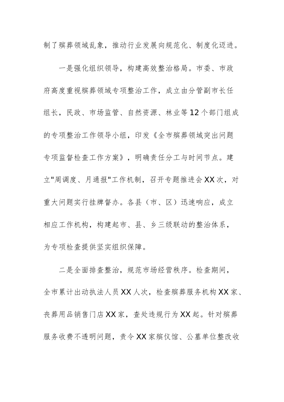 2025年殡葬领域突出问题专项监督检查情况通报文稿.docx_第2页