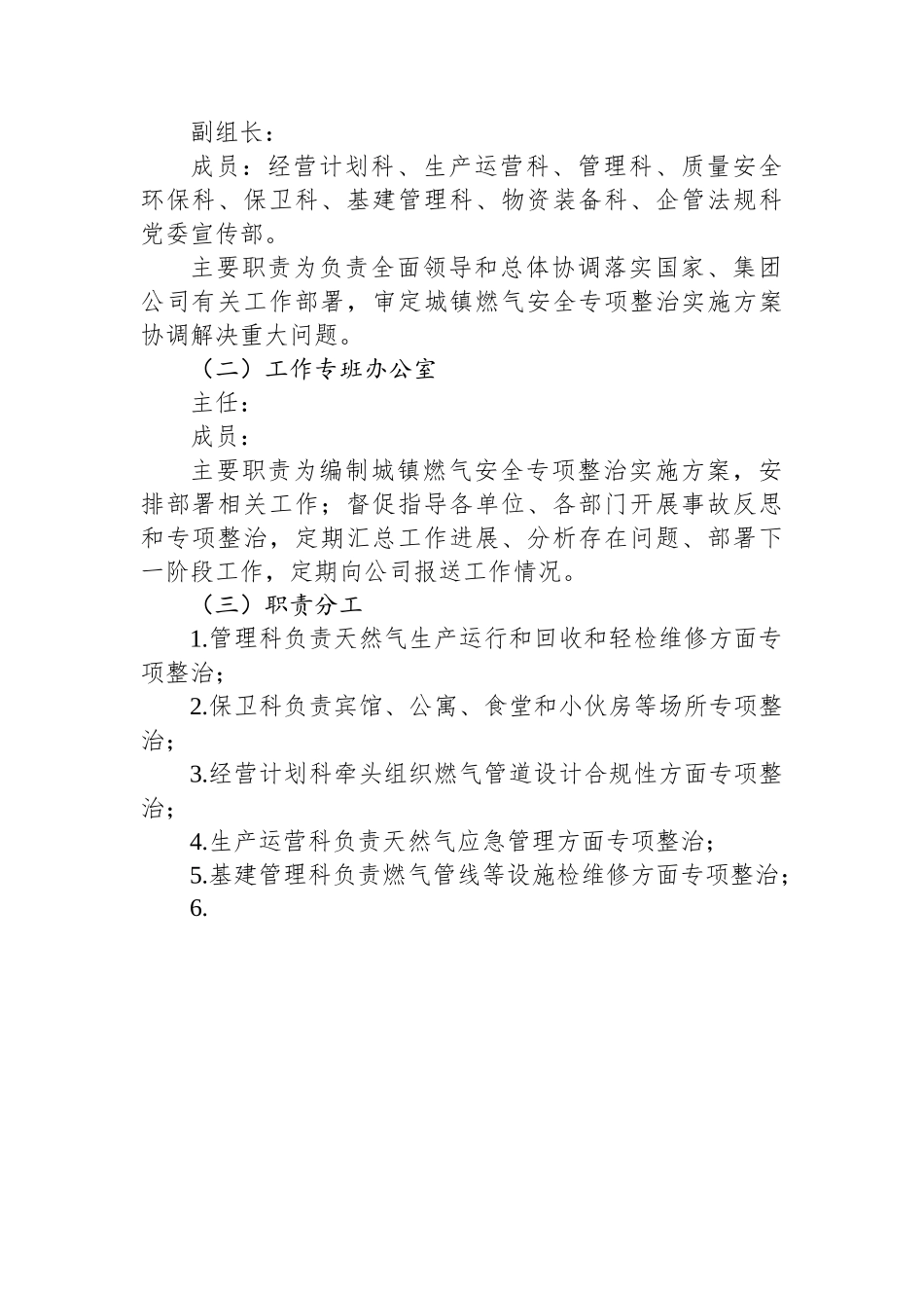 公司城镇燃气安全专项整治实施方案.docx_第2页