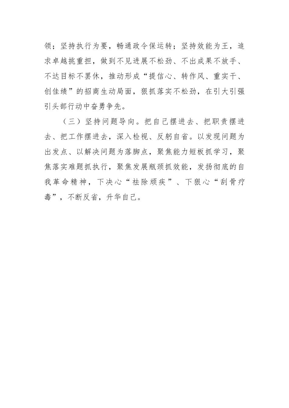 市招商局“抓学习促提升抓执行促落实抓效能促发展”行动方案---三抓三促.docx_第3页