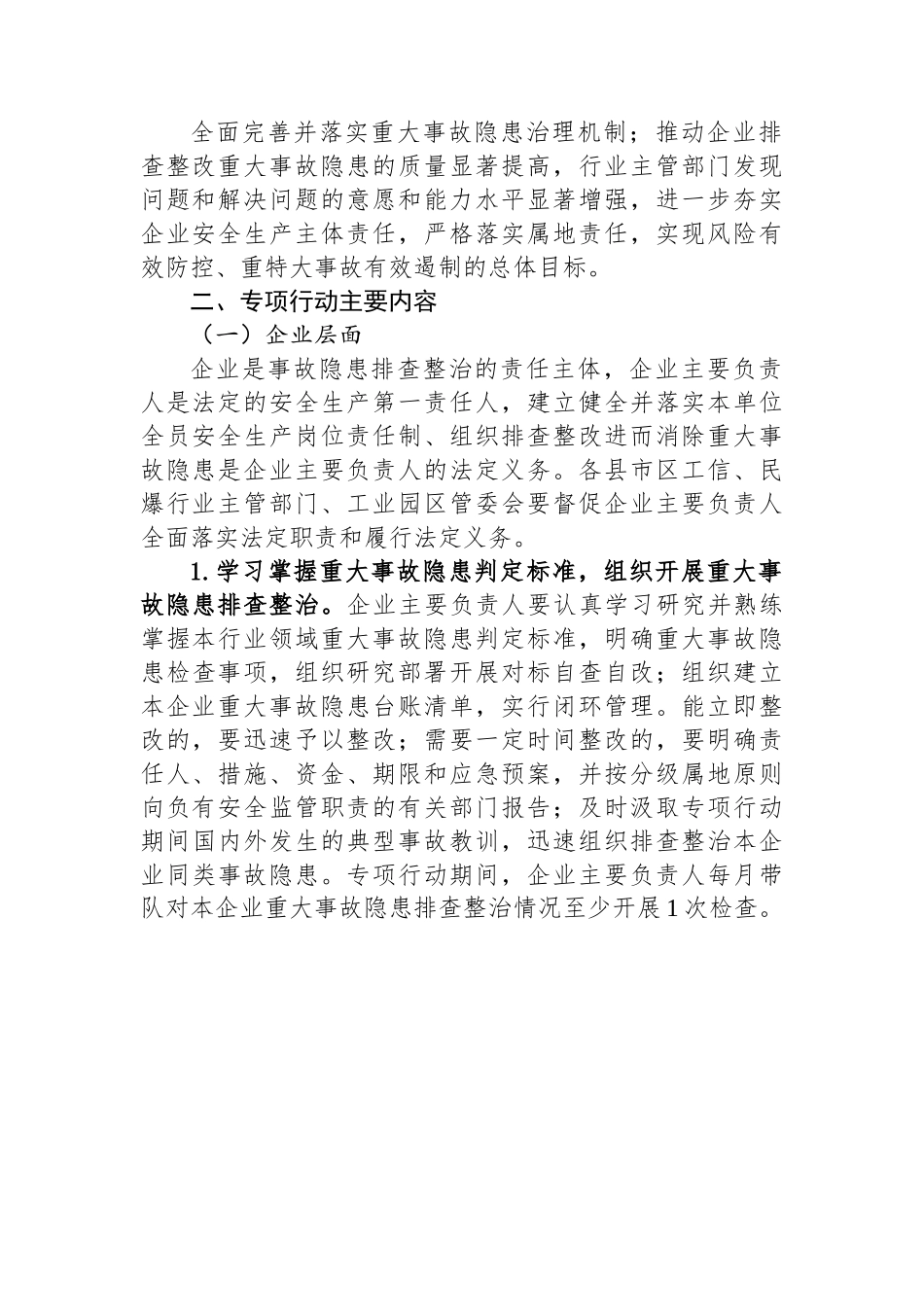 关于开展重大事故隐患专项排查整治2023行动的工作方案.docx_第2页