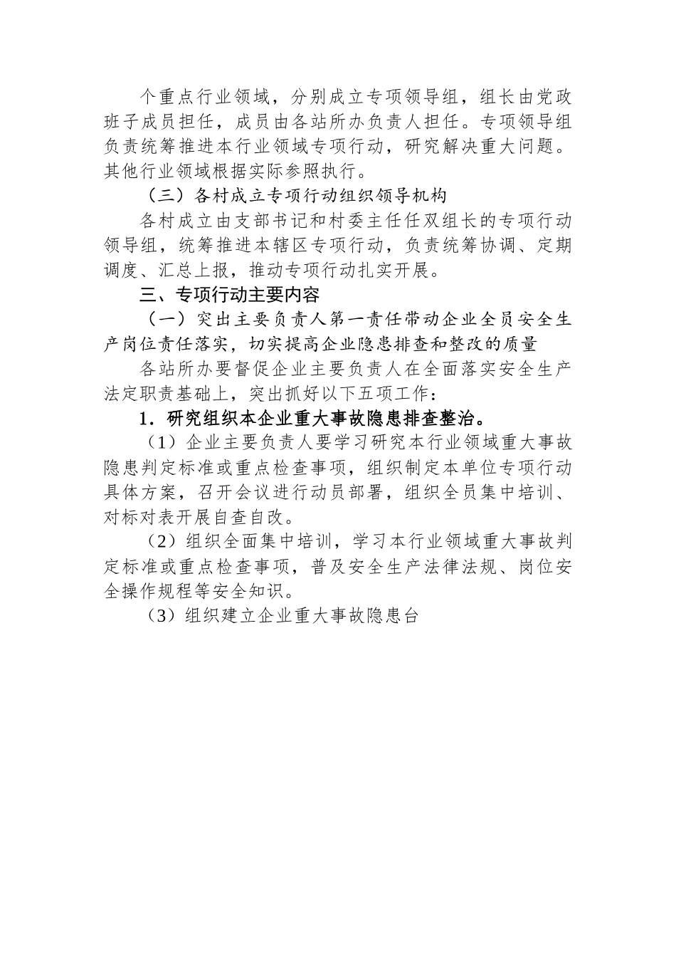 关于开展重大事故隐患专项排查整治2023行动的实施方案.docx_第3页