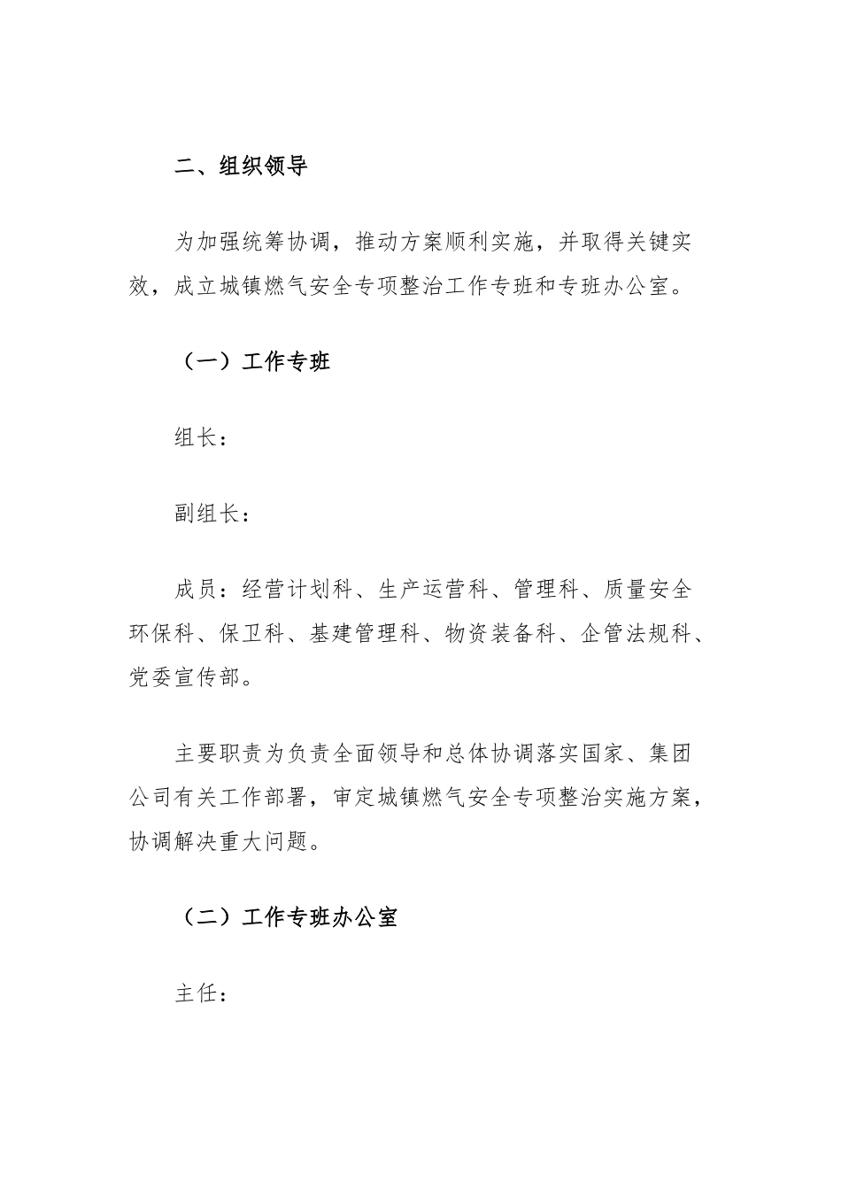 XX公司城镇燃气安全专项整治实施方案.docx_第3页