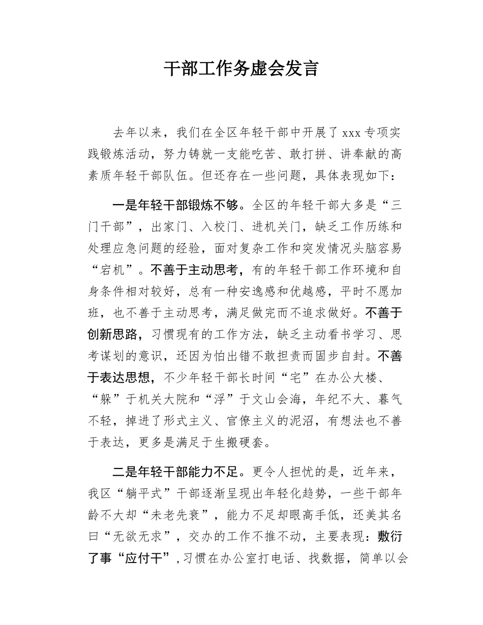 干部工作务虚会发言.docx_第1页