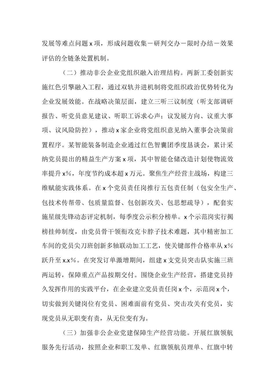 县非公企业党建工作情况报告.docx_第2页
