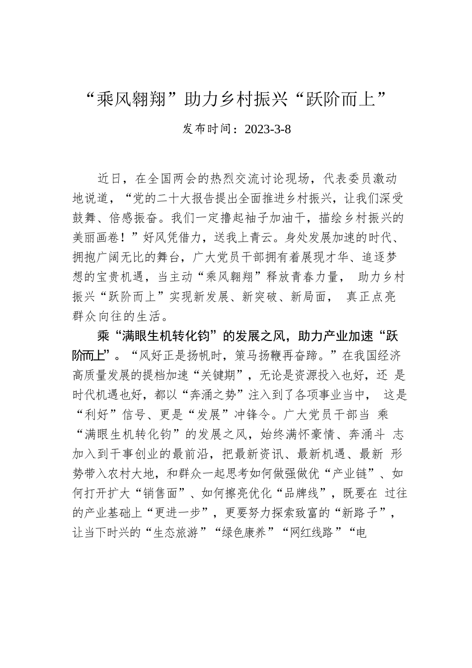 “乘风翱翔”助力乡村振兴“跃阶而上”.docx_第1页