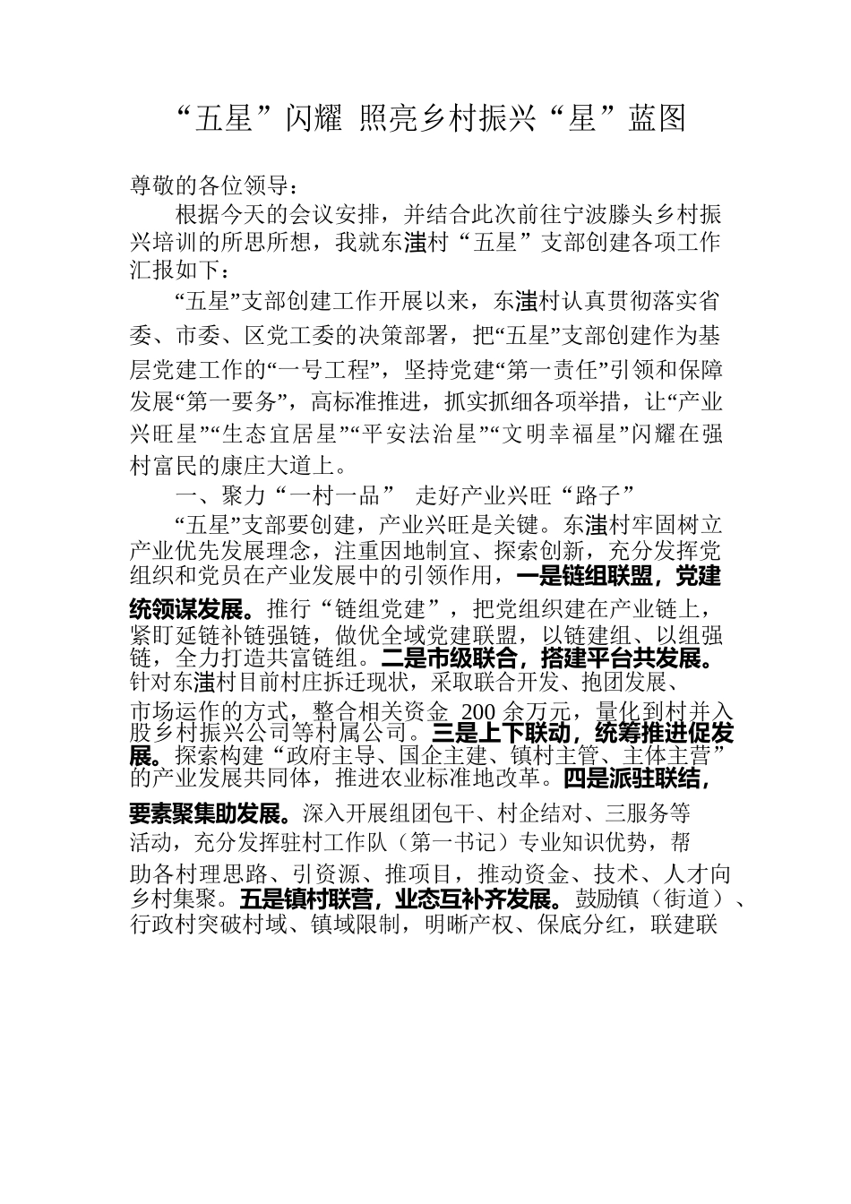 “五星”闪耀 照亮乡村振兴“星”蓝图.docx_第1页