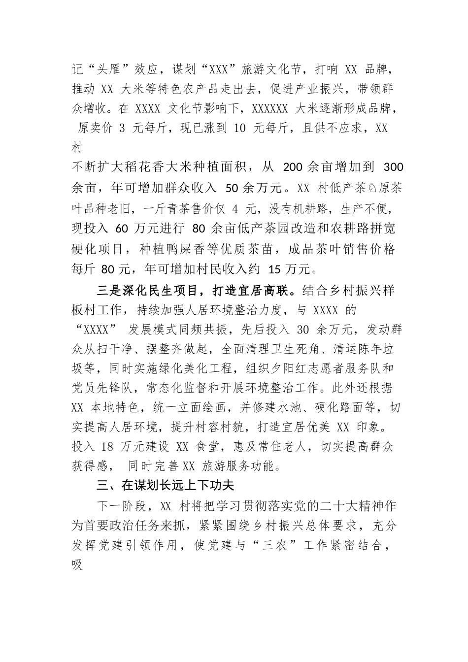 XX村学习宣传贯彻党的二十大会议精神.docx_第2页