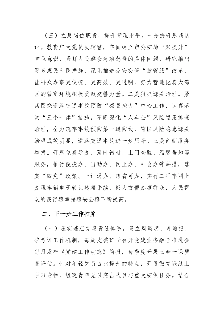 市局支队党支部上半年党建工作总结.docx_第3页