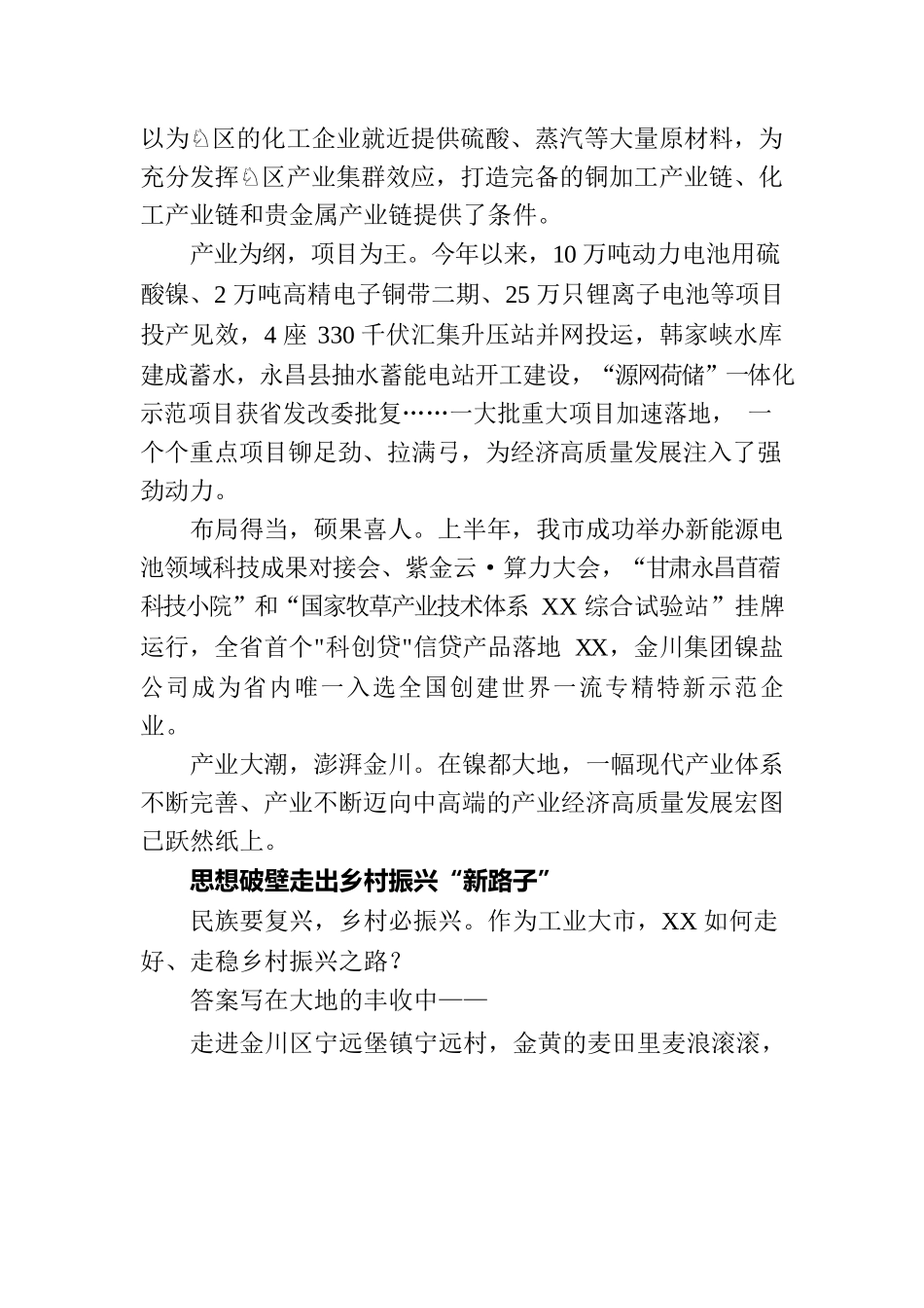 千帆竞发立潮头——XX市全力推动经济社会高质量发展综述（20230724）.docx_第3页