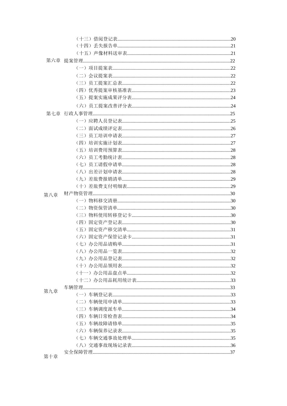 公司行政管理办公表格大全 69页.docx_第3页
