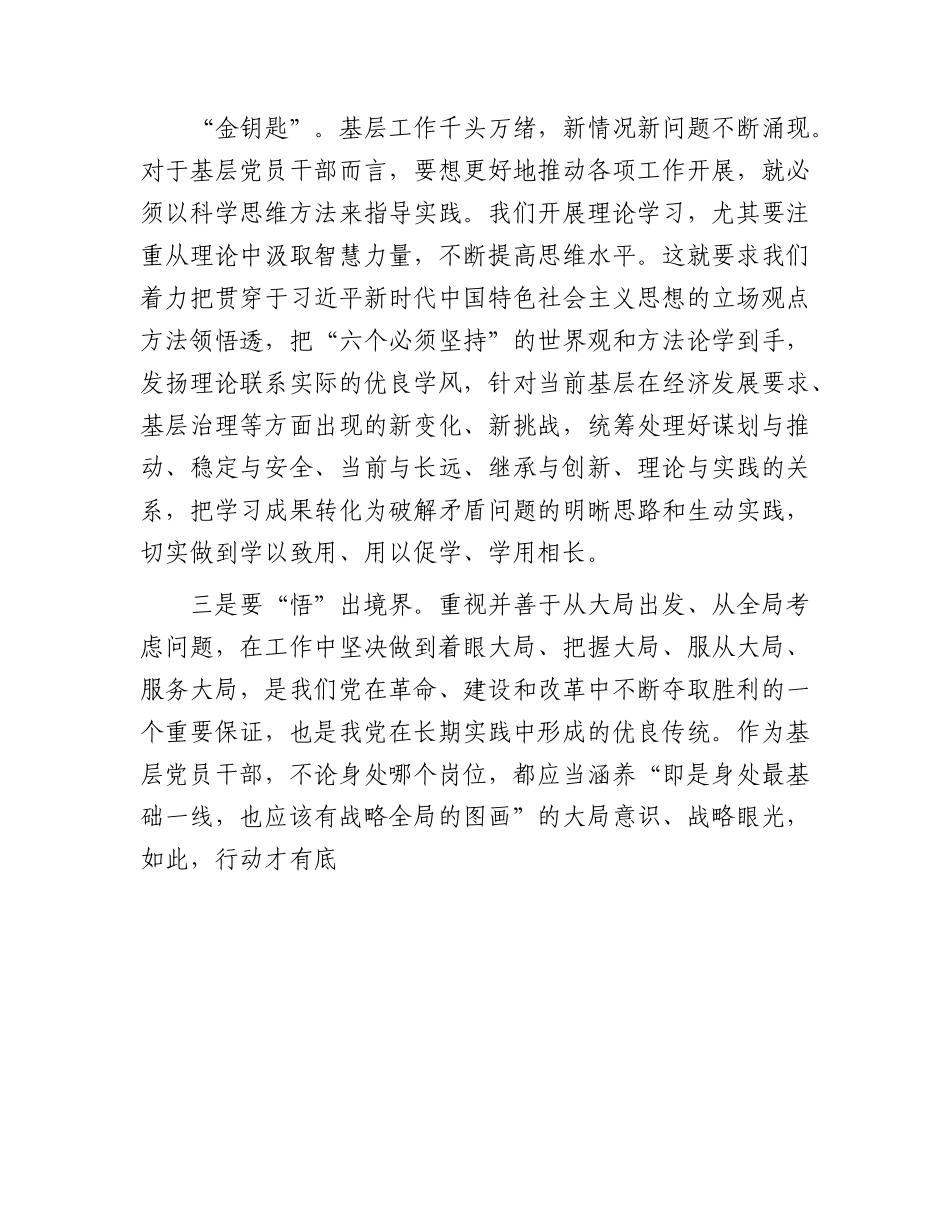 主题教育党课：把握总要求 推动主题教育在基层见行见效.docx_第3页