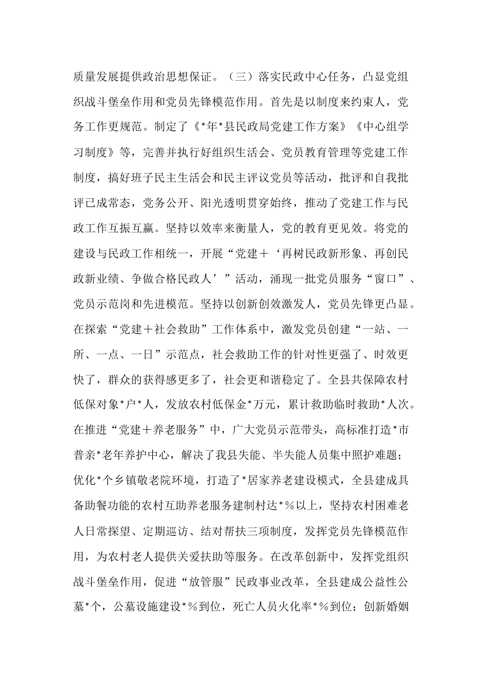 民政局2025年上半年党建工作总结.docx_第2页