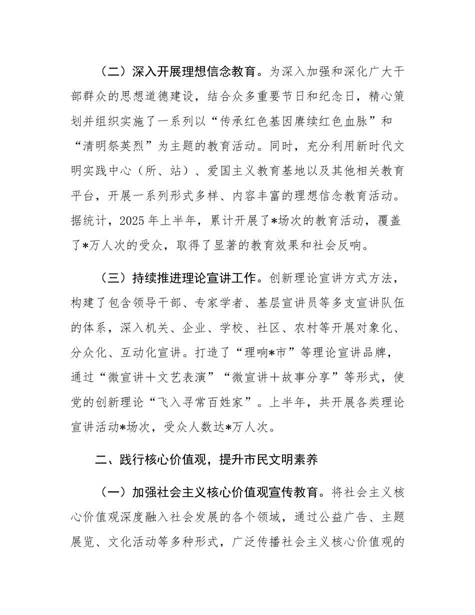 市精神文明办2025年上半年工作总结.docx_第2页