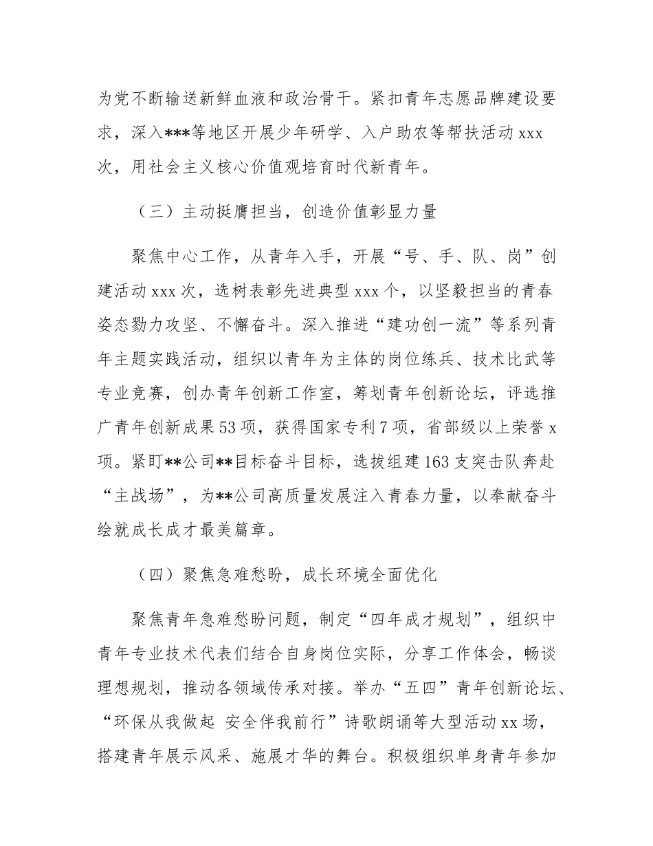 公司团委换届5年工作报告.docx_第3页