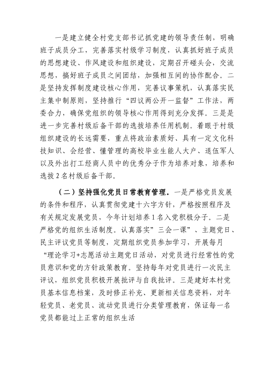 (2篇)村党支部2023年度党建工作计划.docx_第2页