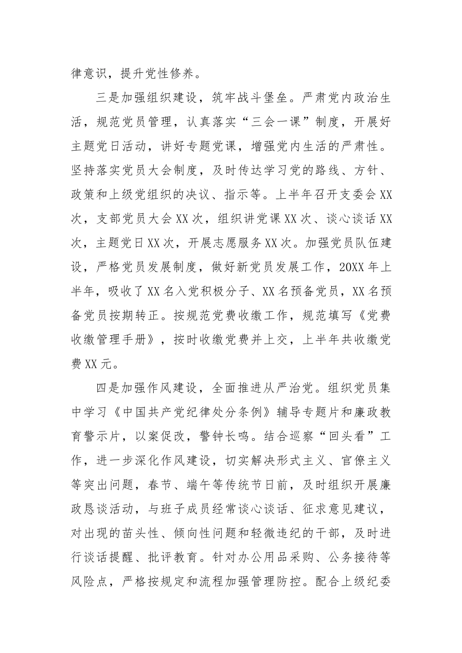 党支部书记半年工作总结.docx_第3页