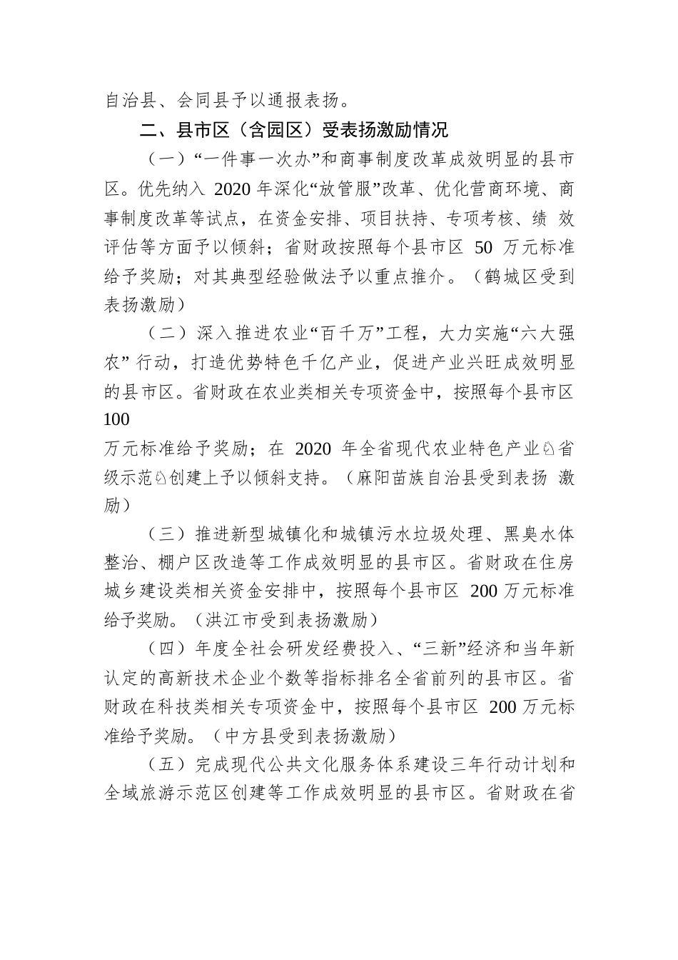 2019年真抓实干成效明显的县市区和市直单位名单.docx_第3页