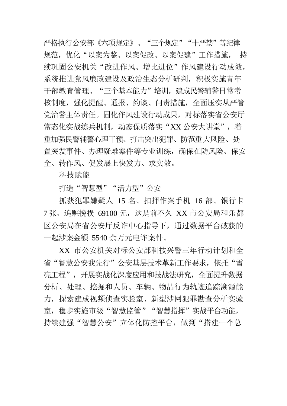 XX市公安机关平安建设工作综述.docx_第2页