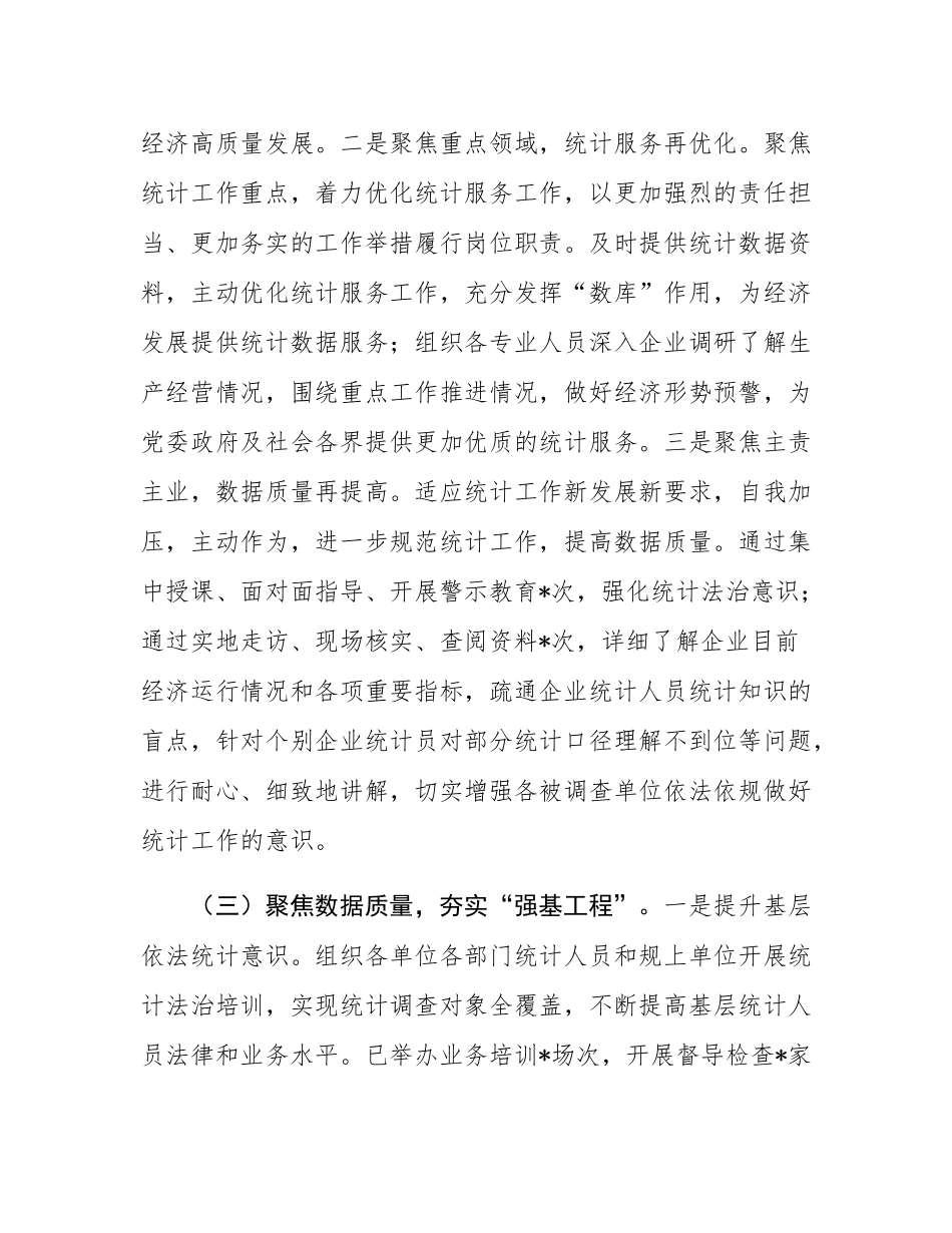 统计局2025年上半年工作总结和下半年工作计划.docx_第3页