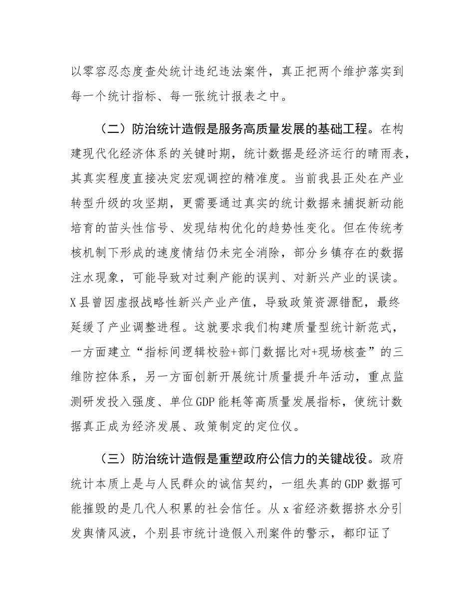 某县长关于防治统计造假工作研讨交流发言材料.docx_第2页