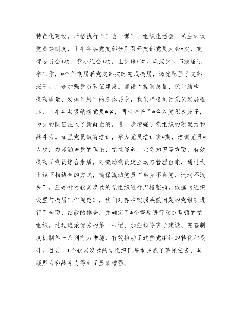镇2025年基层党组织上半年工作总结.docx_第3页