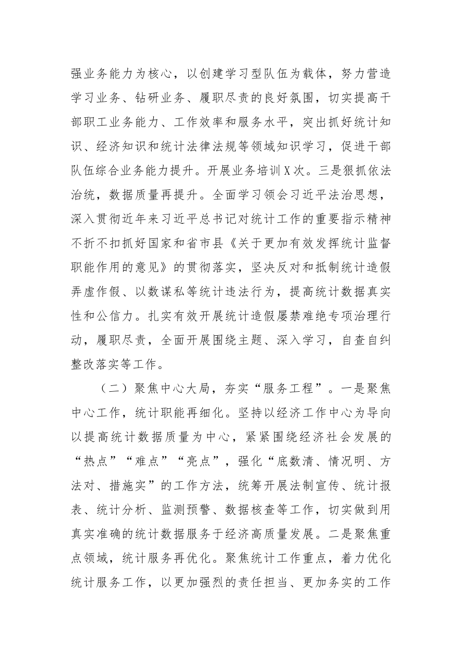 统计局2025年上半年工作总结和下半年工作计划.docx_第2页