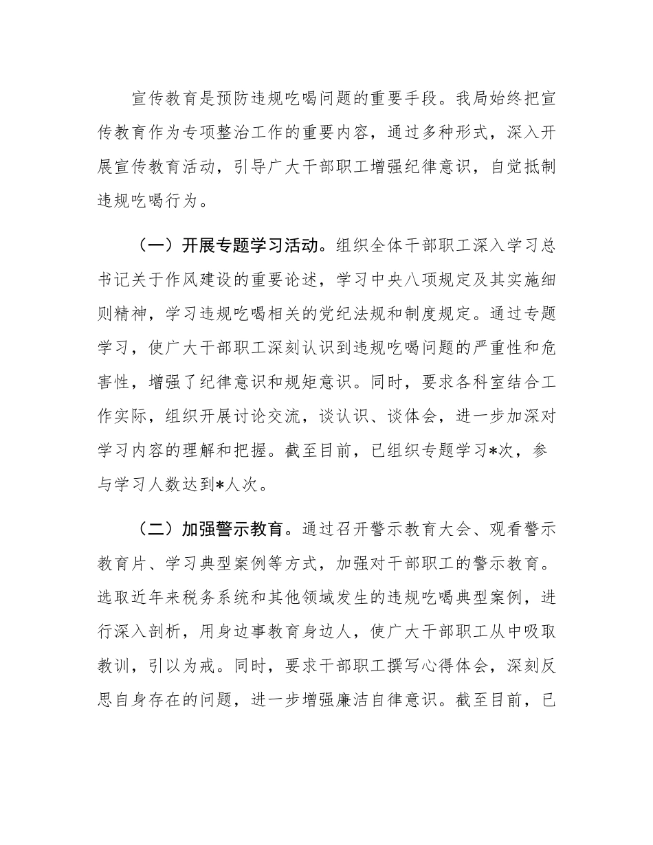 市直单位违规吃喝专项整治工作情况报告.docx_第3页