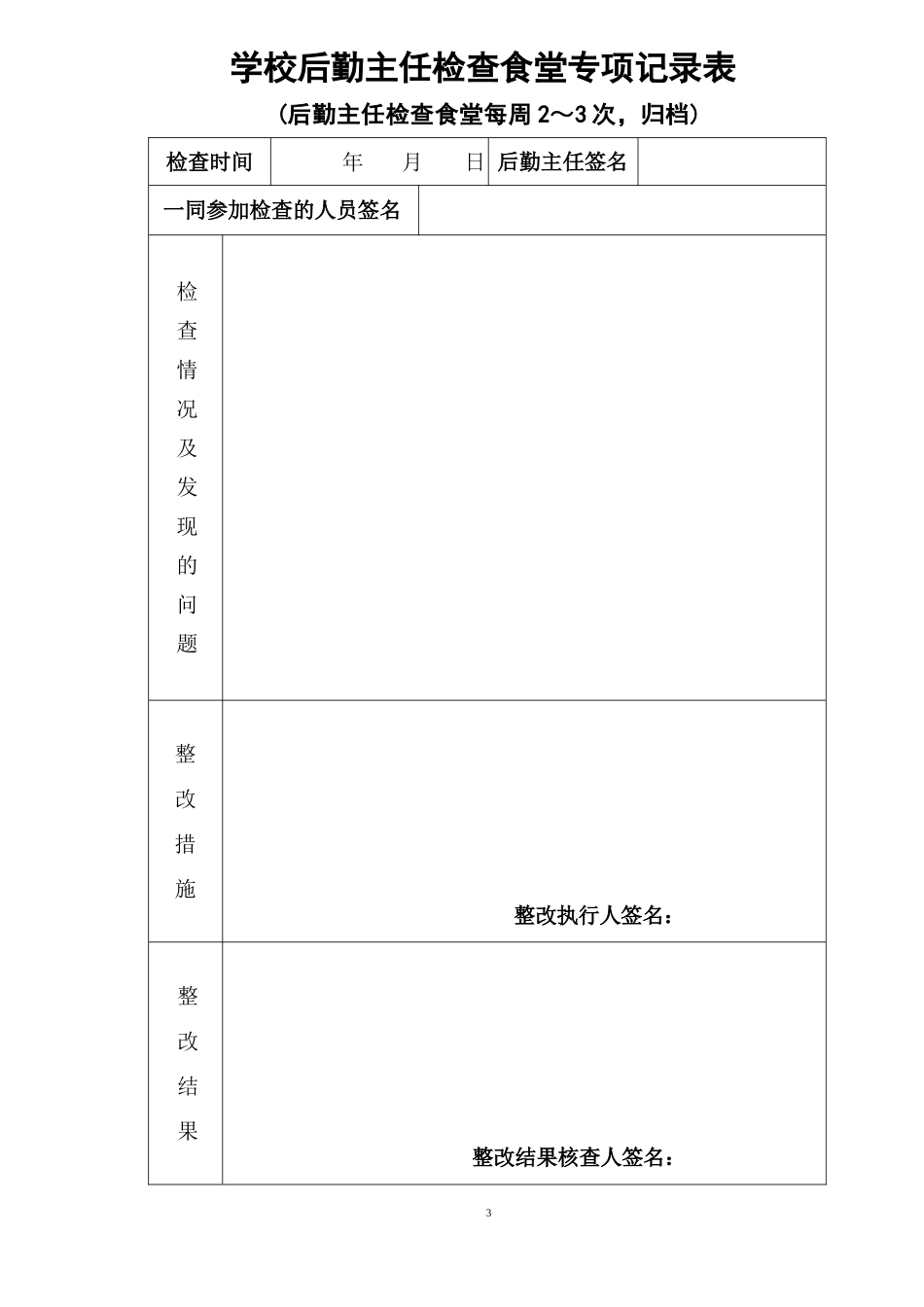 学校食堂各种检查记录表格表册.docx_第3页