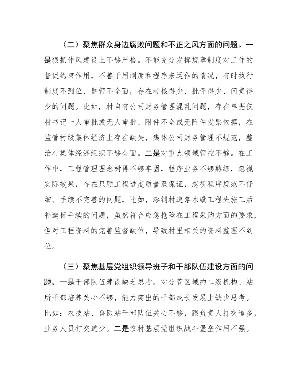 副乡长2025年巡察整改专题民主SH会个人发言提纲.docx_第2页
