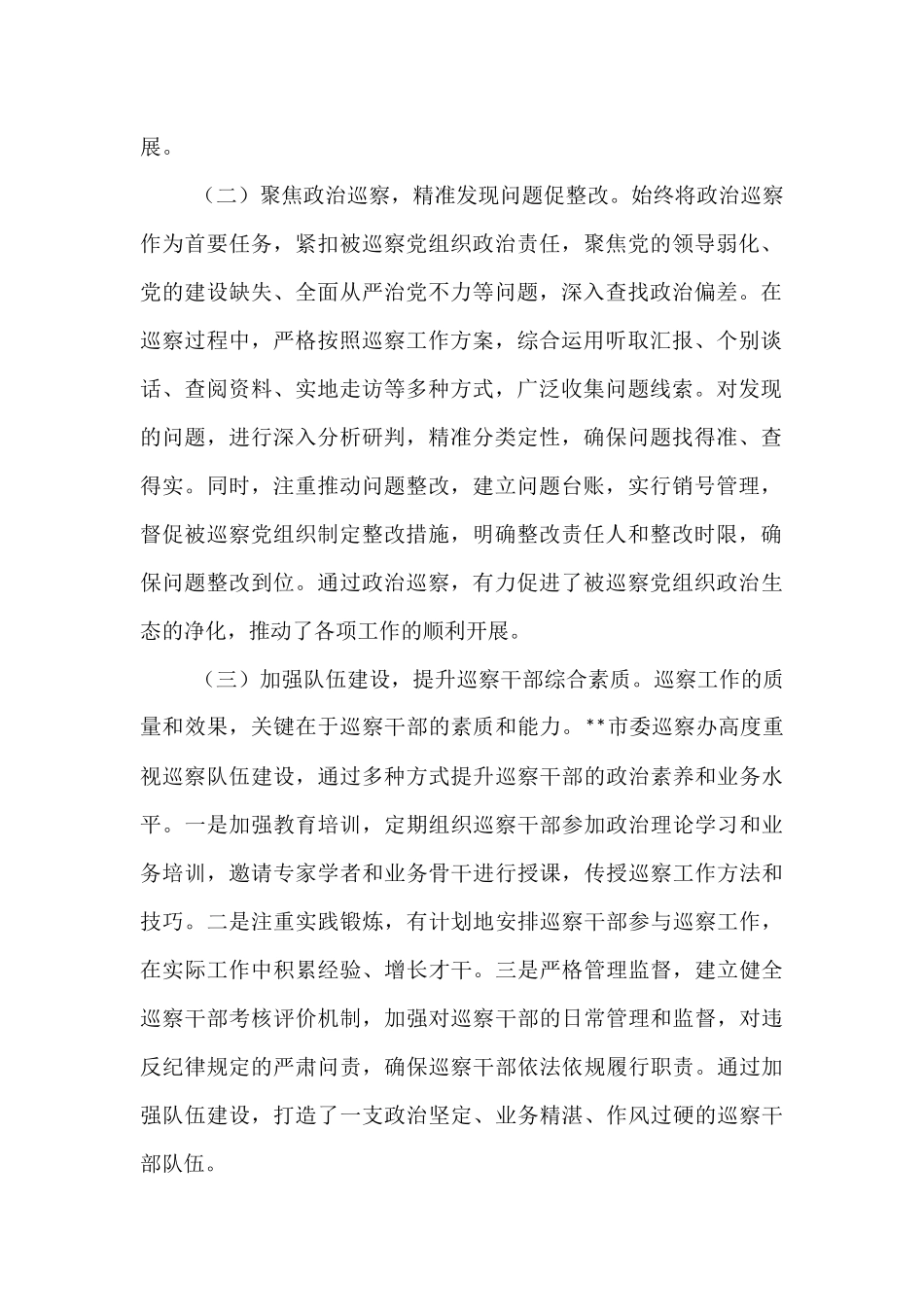 在2025年市委巡察工作领导小组第九次会议上的汇报发言.docx_第2页
