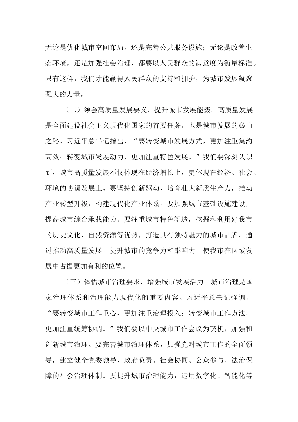 研讨发言：深学笃行会议精神   擘画城市发展新图景.docx_第2页