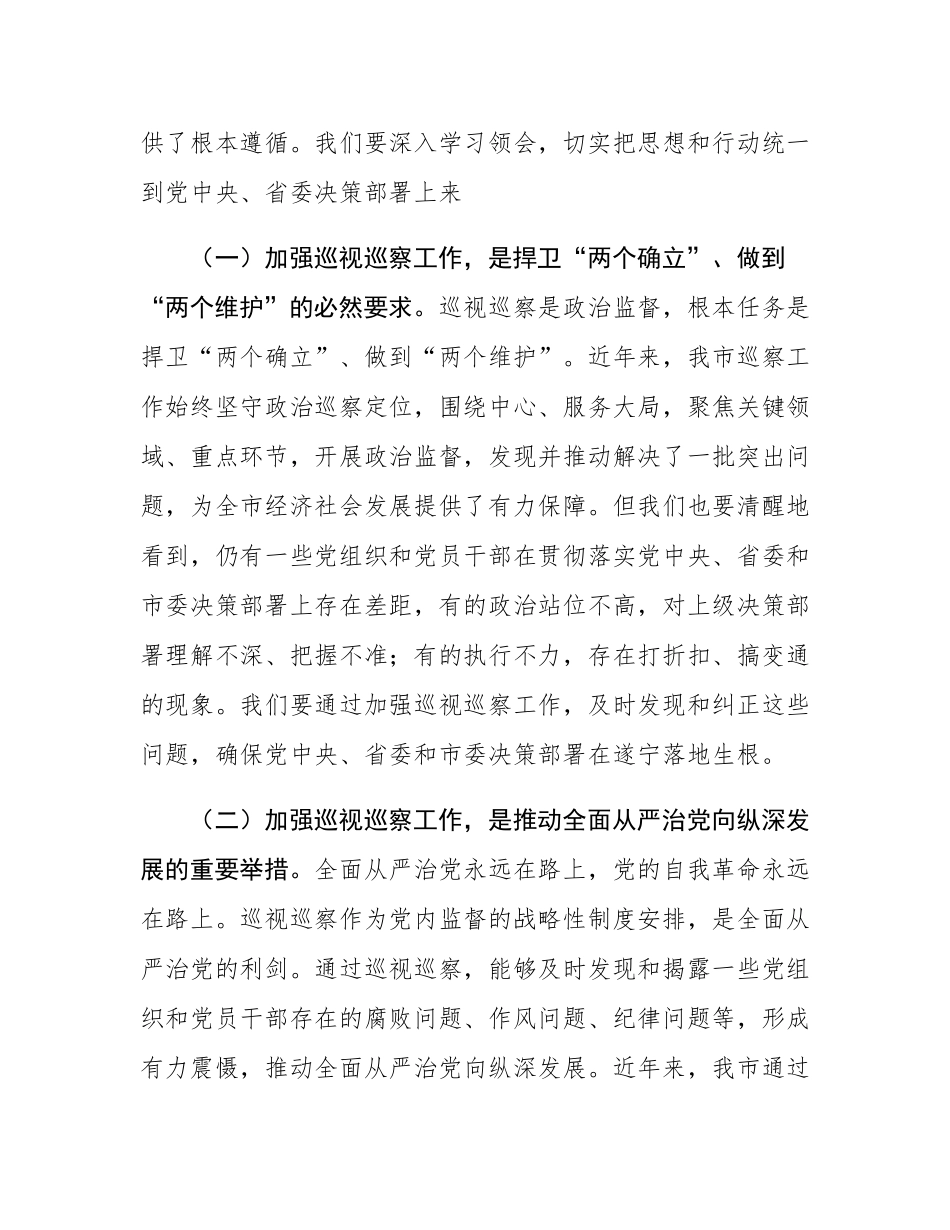 在2025年市委巡察工作领导小组第九次会议上的讲话.docx_第2页