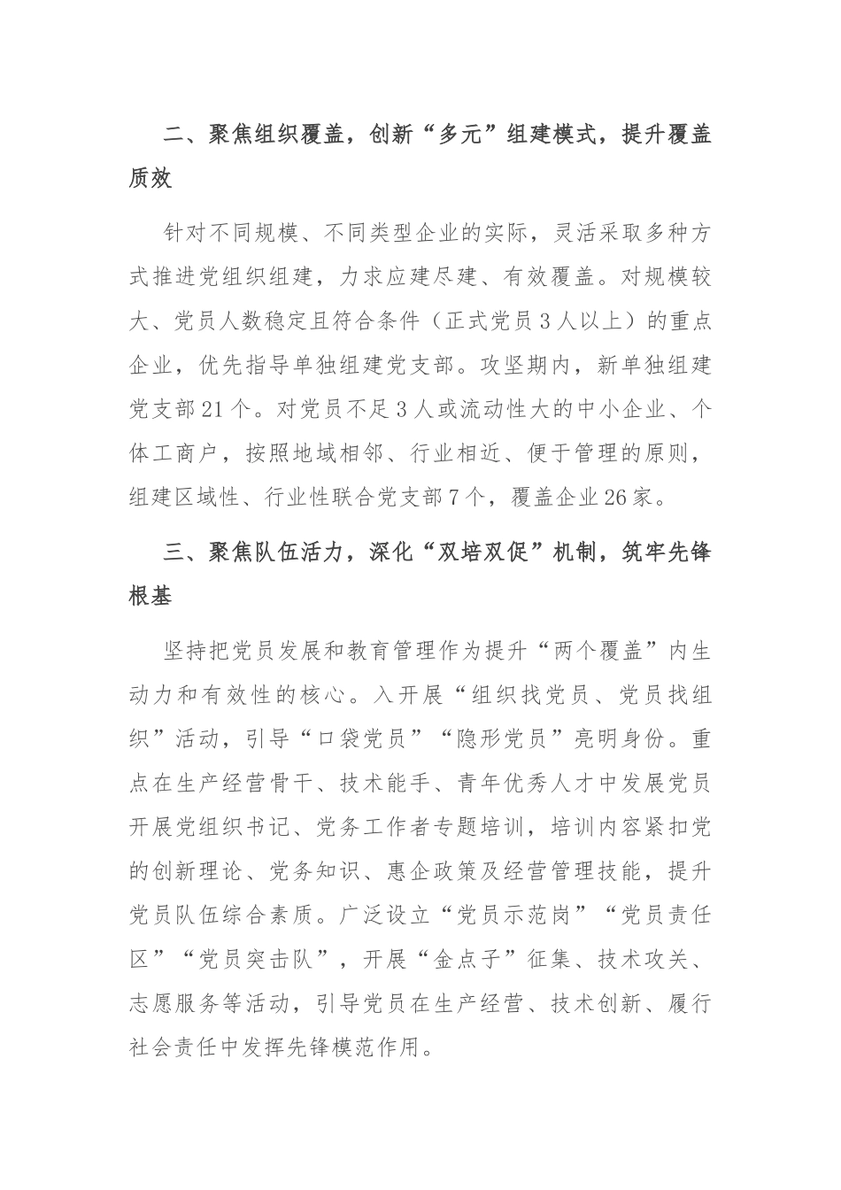 经验交流：区突出“四个聚焦”持续推动新兴领域“两个覆盖”提质增效.docx_第2页