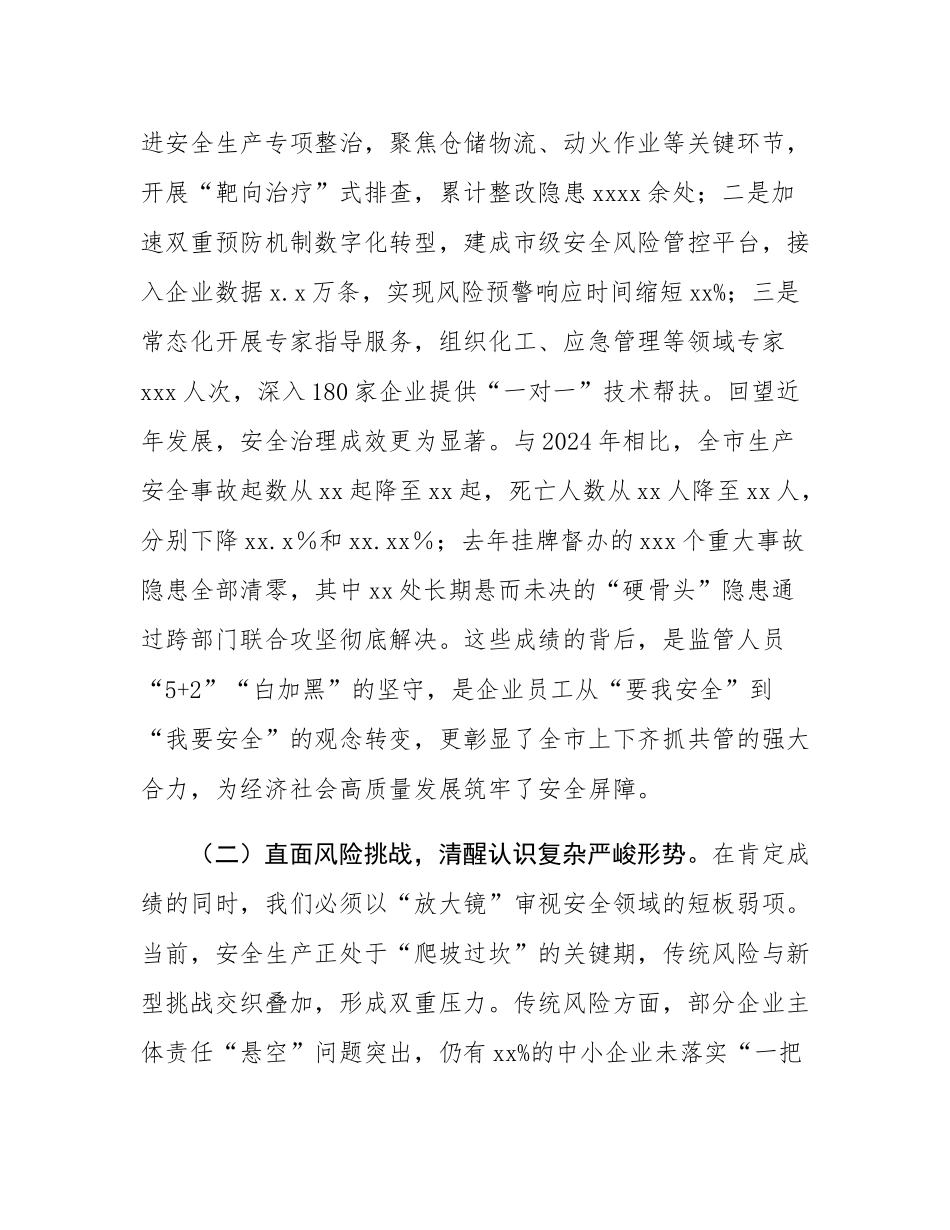 在2025年全市危险化学品和烟花爆竹安全生产专委会会议上的讲话.docx_第2页