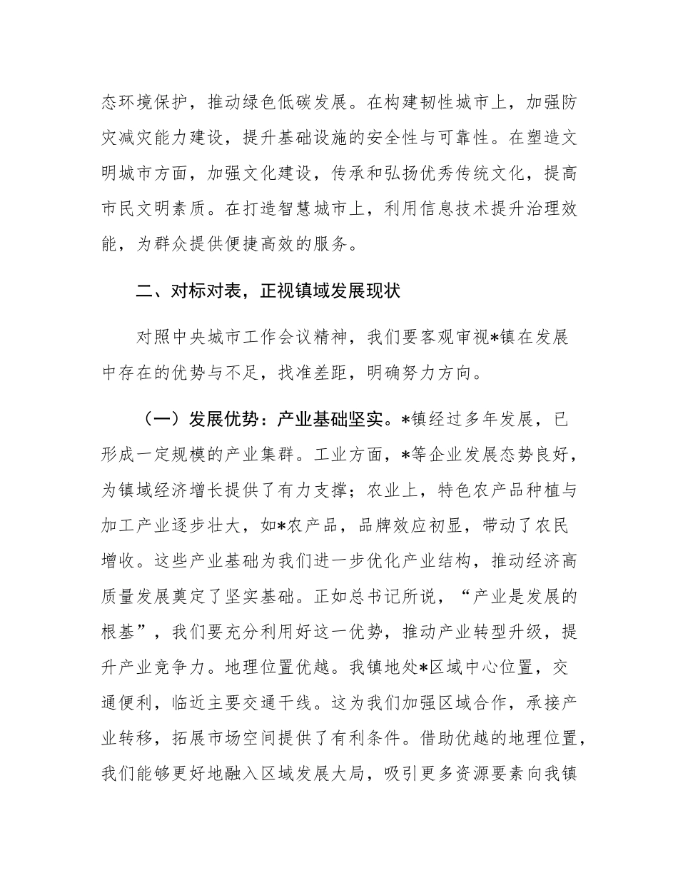 研讨发言：践行中央城市工作会议精神，绘就乡镇镇发展新蓝图.docx_第3页