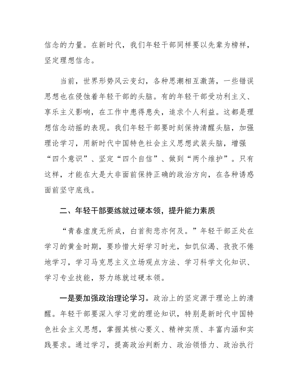 在2025年全县年轻干部座谈会上的讲话.docx_第2页
