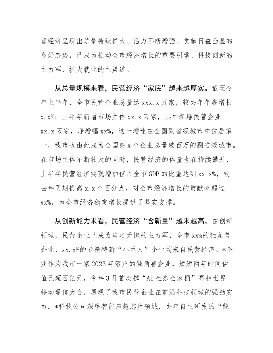 全市民营经济高质量发展推进会议讲话.docx_第2页