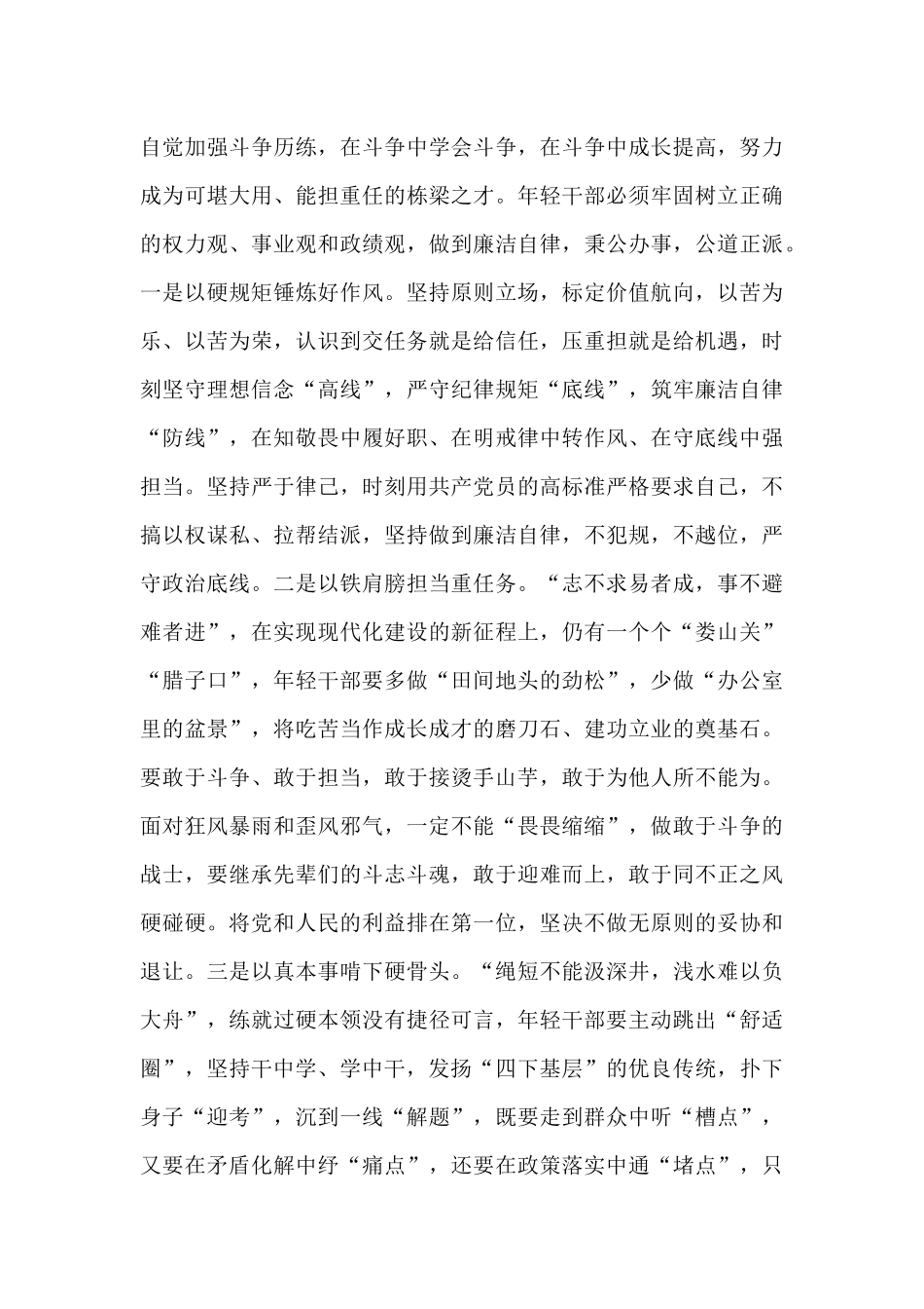 2025年年轻干部作风建设交流发言.docx_第3页