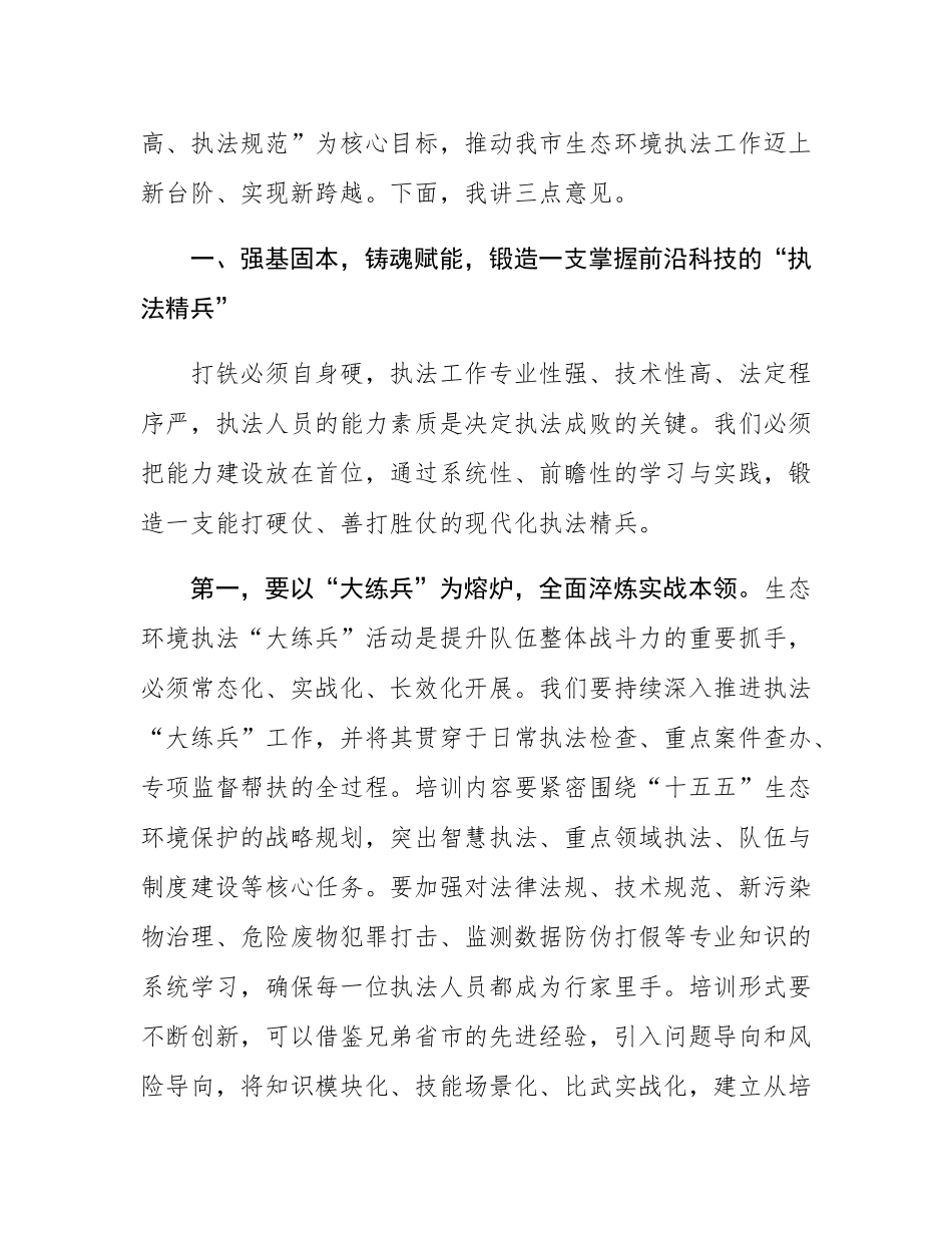 在生态环境局环境执法工作座谈会上的讲话.docx_第2页