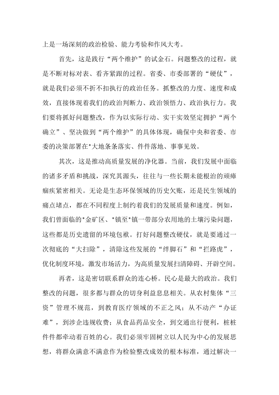 在2025年全市打好“问题整改硬仗”工作专班会议上的讲话.docx_第2页
