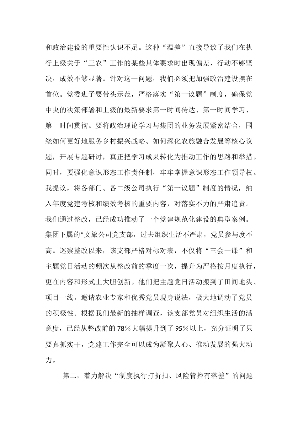 在2025年农旅集团党委巡察整改工作推进会上的讲话.docx_第3页