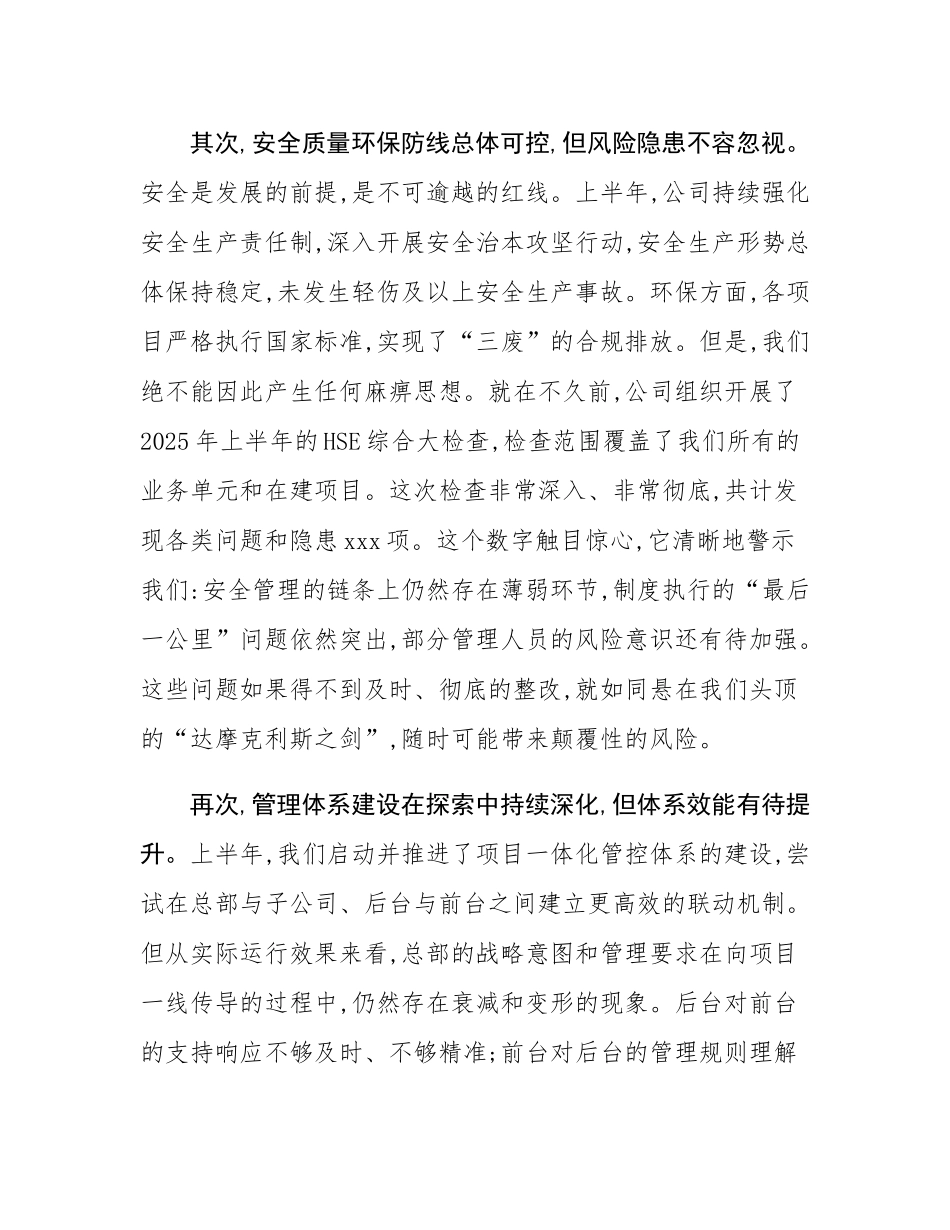 在2025年公司项目管理专题会暨第一次项目管理委员会上的讲话.docx_第3页