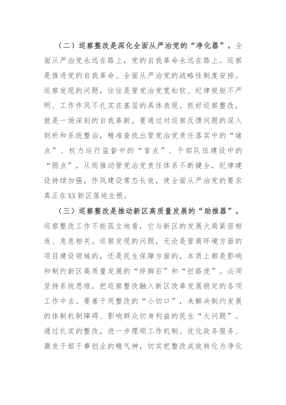 在2025年区党工委巡察整改工作推进会上的讲话.docx_第3页