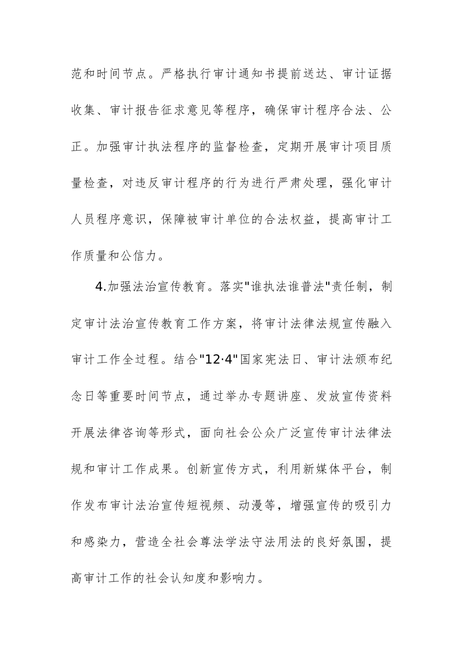 审计机关2025年法治政府建设工作要点参考范文.docx_第3页