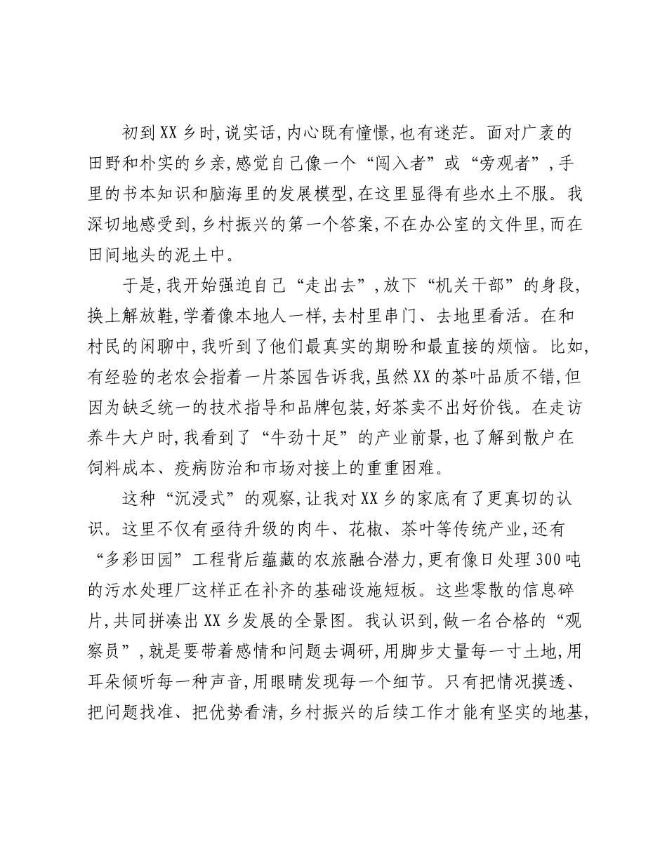 年轻干部谈在乡村振兴建设中如何有为发言材料.docx_第2页